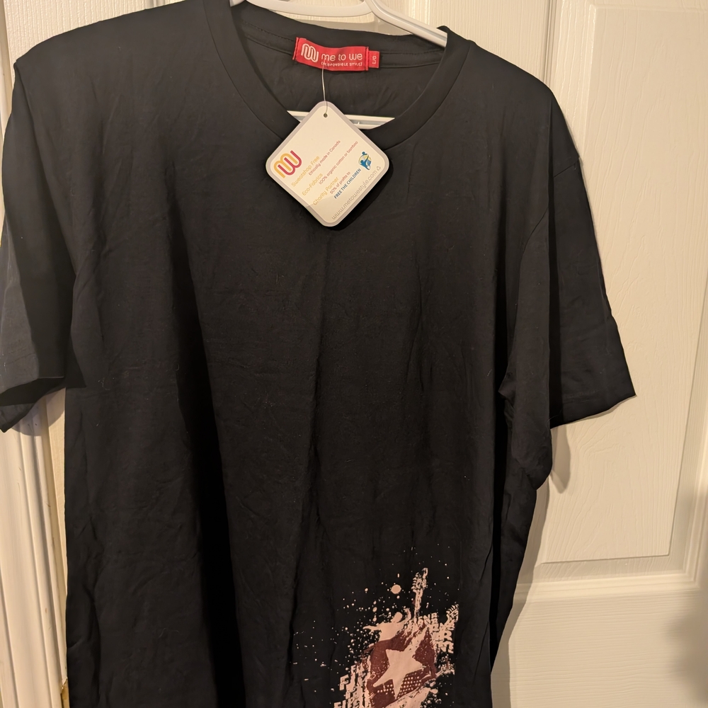 Me to We Black Starburst Graphic Tee